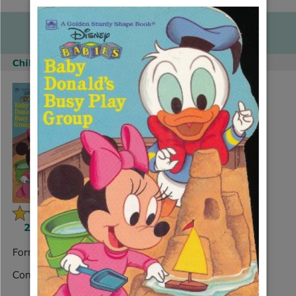 Vintage Disney Snow White Pooh Mickey Donald Golden Sturdy Shape Book LOT 4 New - Picture 8 of 9